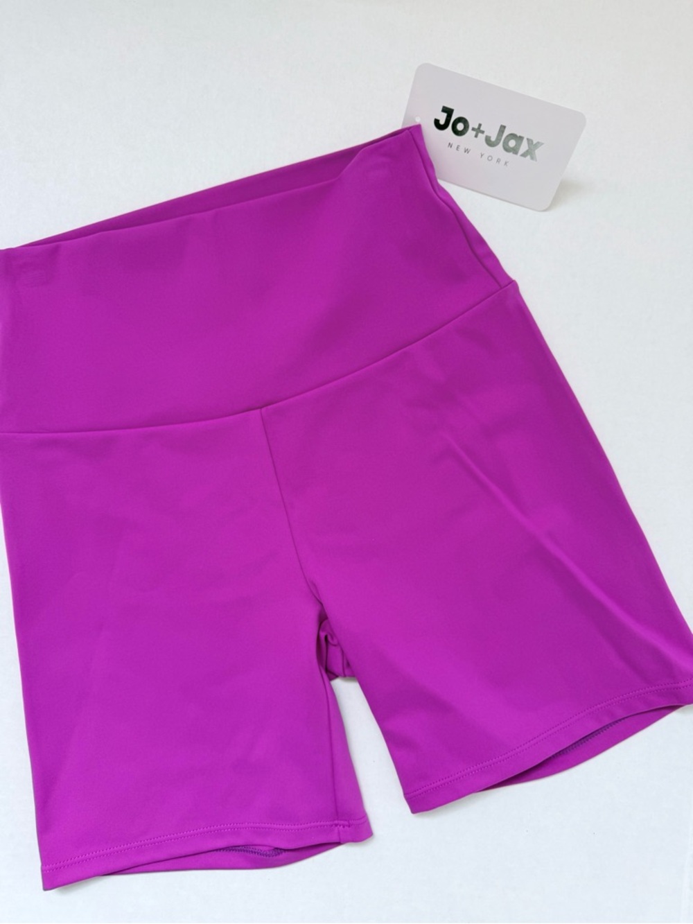 Women's High-Rise Fuchsia Active Shorts Jo+jax